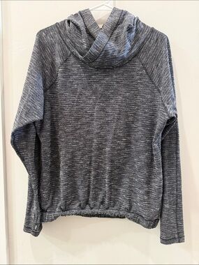lululemon athletica Heathered Gray Cowl Neck Pullover